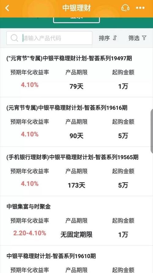 中国银行的理财产品(中国银行的理财产品安全吗)